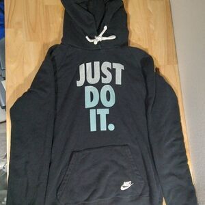 Nike Just Do It Spell Out Logo Hoodie Sweatshirt